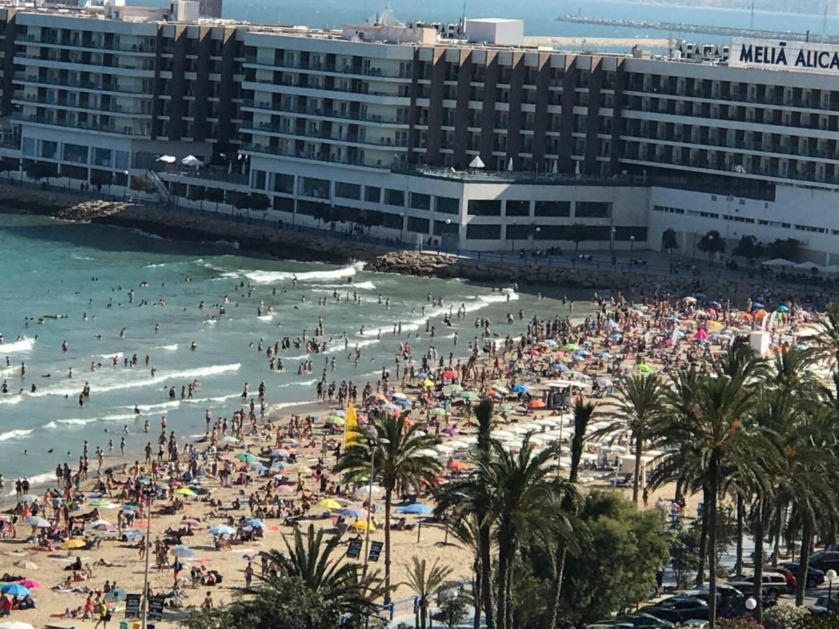 Apartamento Con Vistas Al Mar Primera Linea De Playa Del Postiguet Alicante Buitenkant foto